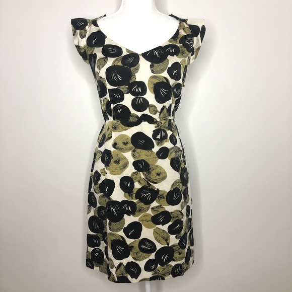 Anthropologie Dresses & Skirts - Leifsdottir / Anthropologie floral print silk/cotton blend dress, size 10